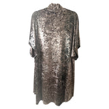 Silver Velvet Snakeskin Flow