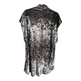 Silver velvet snakeskin Vest