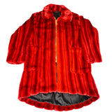 The Rave Royalty Coat-Crimson