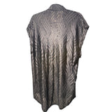 Black Swirls Burnout Velvet Vest