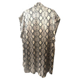 White snakeskin Vest