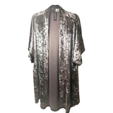 Silver Velvet Snakeskin Flow