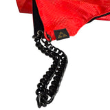 Red Snake Skin Hood