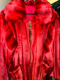 The Rave Royalty Coat-Crimson