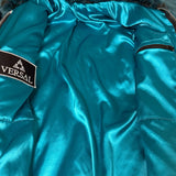Teal French Fur Coat