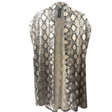 White snakeskin Vest
