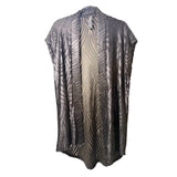 Black Swirls Burnout Velvet Vest