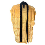 Yellow with black collar Greek burnout Vest