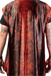 Red Snakeskin Vest