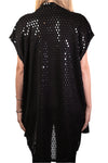 Black Square Disco Vest