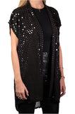 Black Square Disco Vest