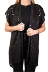 Black Square Disco Vest